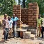 Chantier de latrine du projet WASH Togo dans la région de la Kara